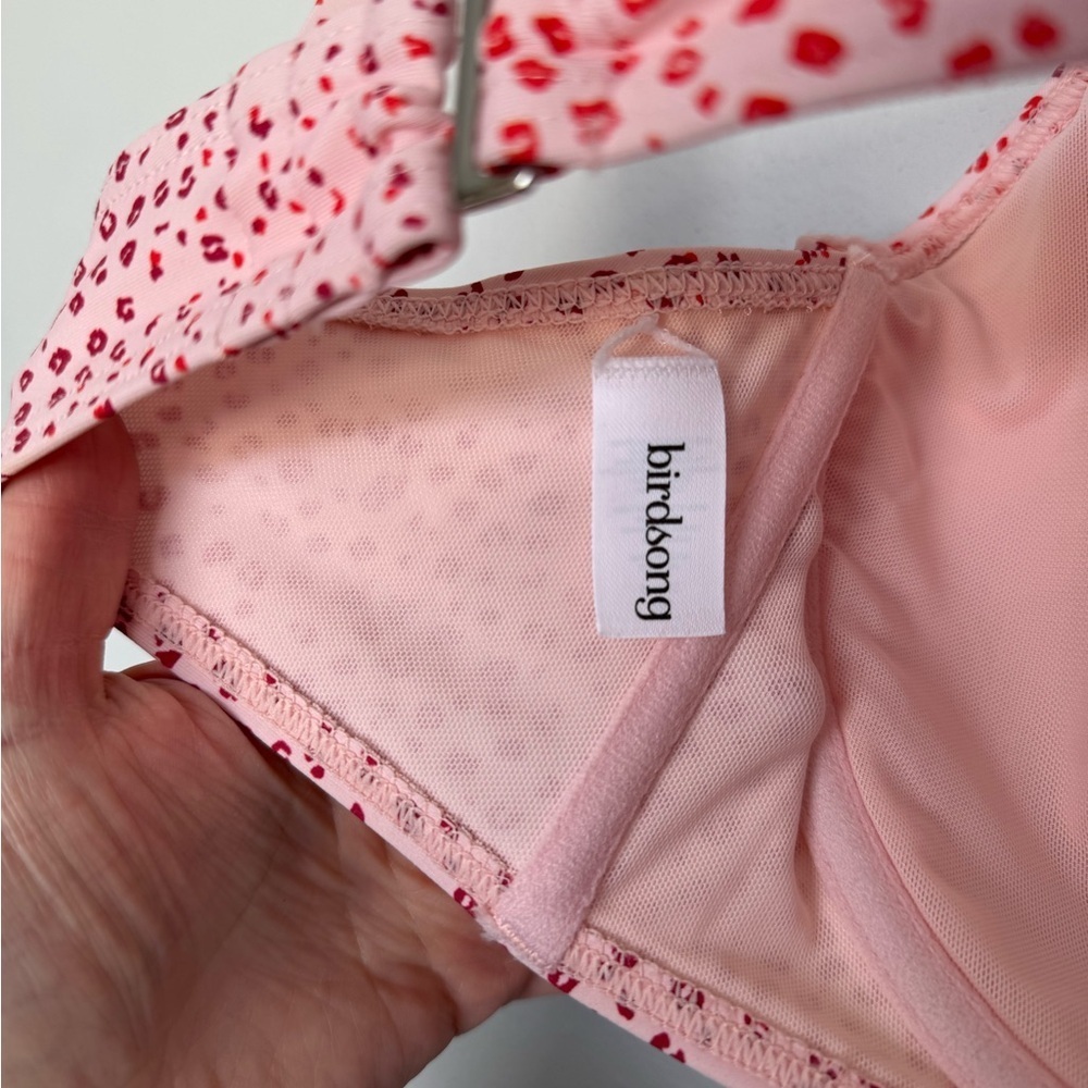 Birdsong Chic Pink Leopard Bikini Top - Picture 4 of 5